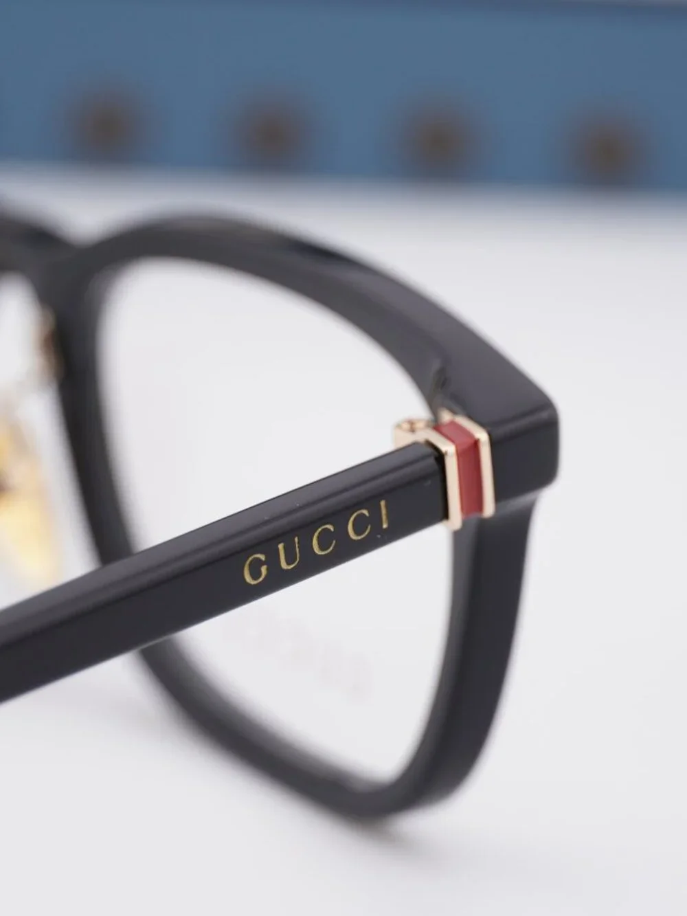 Gucci GG2002OJ 001 Rectangle Eyeglasses - Black 53mm